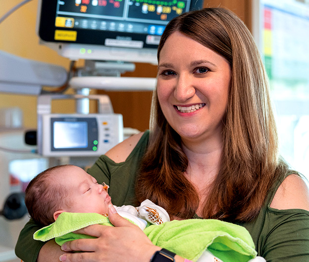 Heather, who has adult congenital heart disease and her daughter, Lily